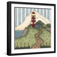 Red Diamond Lighthouse-Robin Betterley-Framed Giclee Print