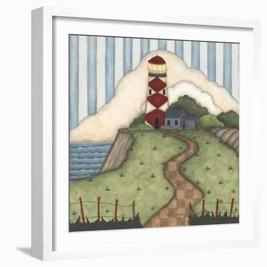 Red Diamond Lighthouse-Robin Betterley-Framed Giclee Print