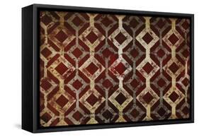 Red Diamonds-Kari Taylor-Framed Stretched Canvas