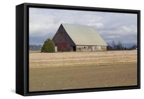 Red Door Barn-Dana Styber-Framed Stretched Canvas