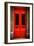Red Door in Paris-Erin Berzel-Framed Photographic Print