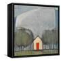 Red Door-Tim Nyberg-Framed Stretched Canvas