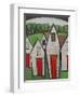 Red Doors-Tim Nyberg-Framed Premium Giclee Print