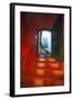 Red Doorway, Los Morillos Lighthouse, Puerto Rico-George Oze-Framed Photographic Print