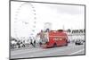 Red Double-Decker Bus, Westminster Bridge, District Westminster, London, England, Uk-Axel Schmies-Mounted Photographic Print
