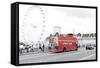 Red Double-Decker Bus, Westminster Bridge, District Westminster, London, England, Uk-Axel Schmies-Framed Stretched Canvas