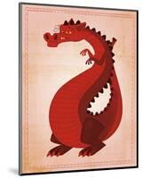 Red Dragon-John Golden-Mounted Giclee Print