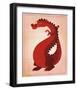 Red Dragon-John Golden-Framed Giclee Print