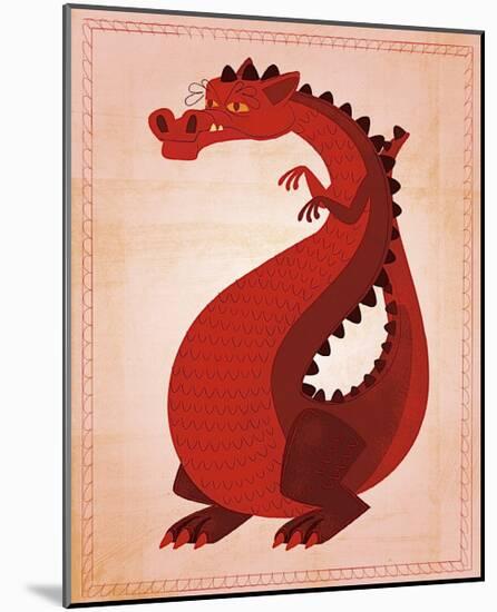 Red Dragon-John Golden-Mounted Giclee Print