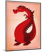 Red Dragon-John W^ Golden-Mounted Art Print