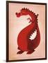 Red Dragon-John W Golden-Framed Premium Giclee Print