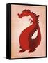 Red Dragon-John W Golden-Framed Stretched Canvas
