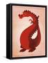 Red Dragon-John W Golden-Framed Stretched Canvas