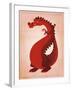 Red Dragon-John W Golden-Framed Giclee Print