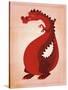 Red Dragon-John W Golden-Stretched Canvas