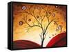 Red Dreams-Megan Aroon Duncanson-Framed Stretched Canvas