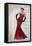 Red Dress Glamour-Sandra Smith-Framed Stretched Canvas