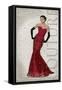 Red Dress Glamour-Sandra Smith-Framed Stretched Canvas