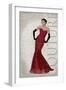 Red Dress Glamour-Sandra Smith-Framed Art Print