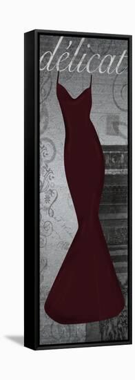 Red Dress Triomphe-Lauren Gibbons-Framed Stretched Canvas