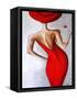 Red Dress-Megan Aroon Duncanson-Framed Stretched Canvas