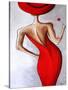 Red Dress-Megan Aroon Duncanson-Stretched Canvas