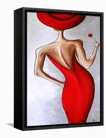 Red Dress-Megan Aroon Duncanson-Framed Stretched Canvas