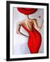 Red Dress-Megan Aroon Duncanson-Framed Art Print