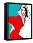 Red Dress-Aasha Ramdeen-Framed Stretched Canvas