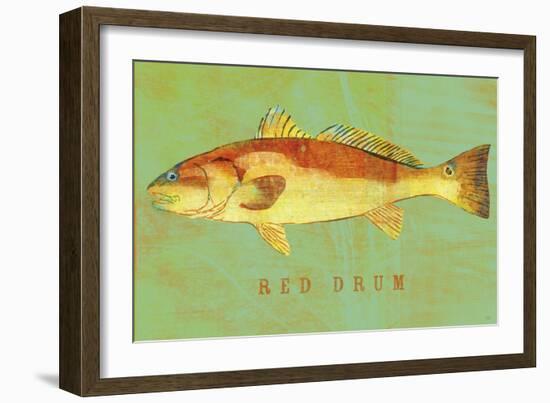 Red Drum-John W Golden-Framed Giclee Print