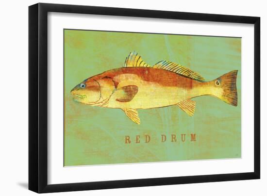 Red Drum-John W Golden-Framed Giclee Print