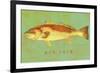 Red Drum-John W Golden-Framed Giclee Print