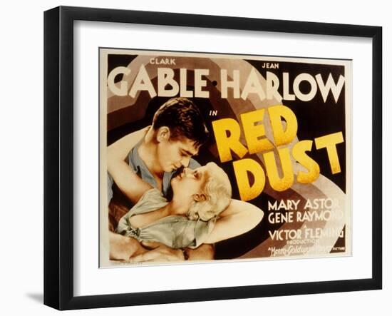 Red Dust, Clark Gable, Jean Harlow, 1932-null-Framed Art Print