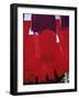 Red Dyed Cloth Drying, Marrakech, Morocco, North Africa, Africa-Matthew Davison-Framed Photographic Print