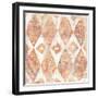 Red Earth Textile VI-June Vess-Framed Art Print