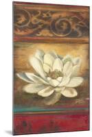 Red Eclecticism with Water Lily-Patricia Pinto-Mounted Art Print