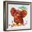 Red Elephant-Oxana Zaika-Framed Giclee Print