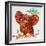 Red Elephant-Oxana Zaika-Framed Giclee Print