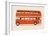 Red English Bus-Florent Bodart-Framed Giclee Print