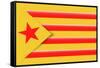 Red Estelada Flag-Juan Carlos B.-Framed Stretched Canvas