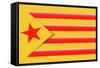 Red Estelada Flag-Juan Carlos B.-Framed Stretched Canvas