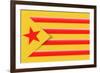 Red Estelada Flag-Juan Carlos B.-Framed Art Print