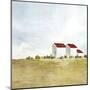 Red Farm House II-Isabelle Z-Mounted Art Print