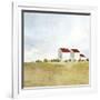 Red Farm House II-Isabelle Z-Framed Art Print