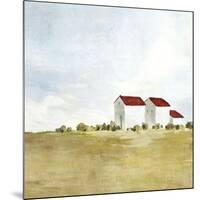 Red Farm House II-Isabelle Z-Mounted Art Print