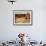 Red Farmhouse and Barn in Snowy Field-Robert Cattan-Framed Photographic Print displayed on a wall