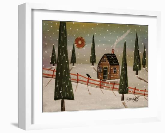 Red Fence-Karla Gerard-Framed Giclee Print