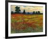 Red Field I-Tim O'toole-Framed Art Print