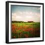 Red Field-Philippe Sainte-Laudy-Framed Photographic Print