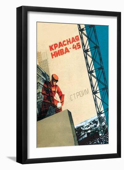 Red Field-Valentina Kulagina-Framed Art Print